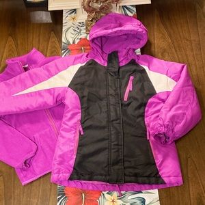 Girls Children’s Place 3 in 1 Jacket with Removable Fleece Lining